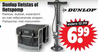 Dirk Dunlop fietstas of fietspomp aanbieding