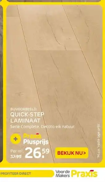 Praxis Quick-Step Laminaat Serie Complete. Decoto eik natuur aanbieding