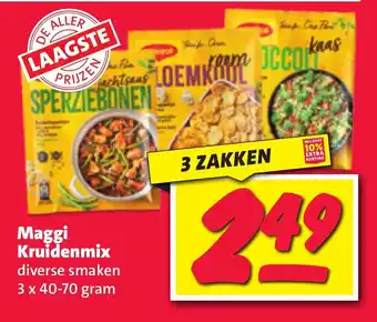 Nettorama Maggi Kruidenmix 3 x 40-70 gram aanbieding