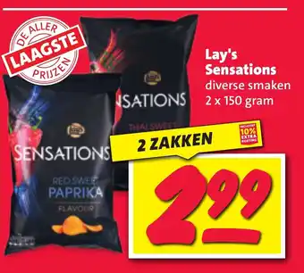 Nettorama Lay's Sensations 2 x 150 gram aanbieding