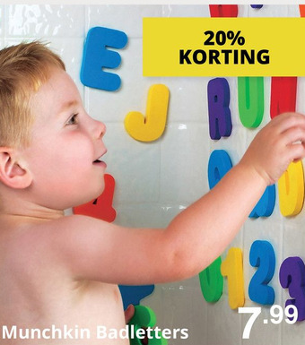 Baby & Tiener Munchkin Badletters aanbieding