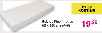 Baby & Tiener Bebies First matras aanbieding