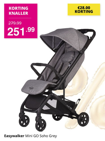 Baby & Tiener Easywalker Mini GO Soho Grey aanbieding