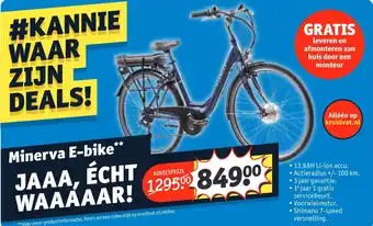 Kruidvat Minerva E-Bike aanbieding