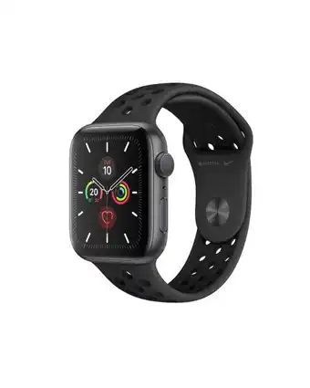 Refurbished.nl Apple watch series 5 | 44mm | aluminium case spacegrijs | zwart nike sportbandje | gps | wifi + 4g aanbieding