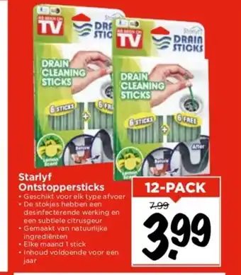 Vomar Voordeelmarkt Starlyf Ontstoppersticks 12-pack aanbieding