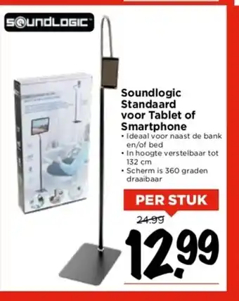 Vomar Voordeelmarkt Soundlogic Standaard voor Tablet of Smartphone aanbieding