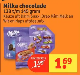 Kruidvat | Milka chocolade 145g aanbieding