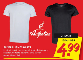 Dekamarkt Australian T-Shirts aanbieding