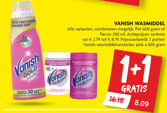 Dekamarkt Vanish Wasmiddel aanbieding