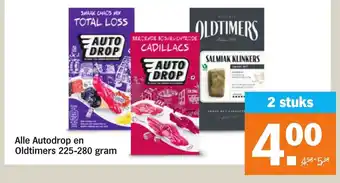 Albert Heijn Alle Autodrop en Oldtimers 225-280 gram 2 stuks aanbieding