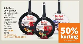 Albert Heijn Tefal Easy Chef pannen 24 cm aanbieding