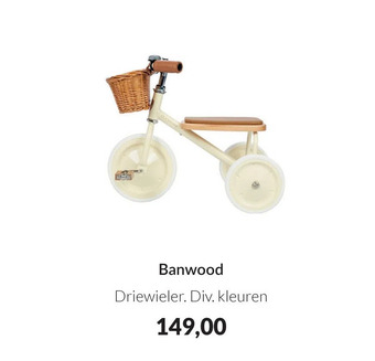 Babypark Banwood driewieler aanbieding