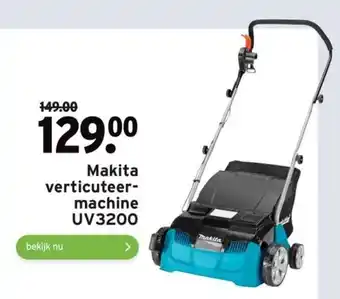 GAMMA Makita verticuteer-machine UV3200 aanbieding