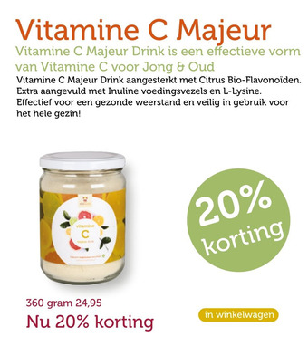 De Rode Pilaren Vitamine C Majeur aanbieding