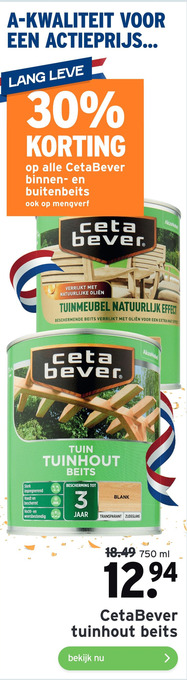 GAMMA CetaBever tuinhout beits aanbieding