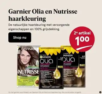 Etos Garnier olia en nutrisse haarkleuring aanbieding