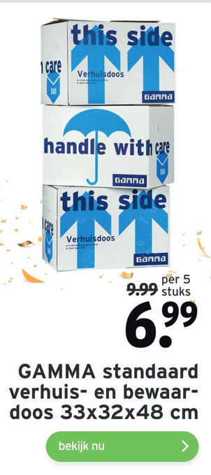 GAMMA GAMMA standaard verhuis- en bewaardoos aanbieding