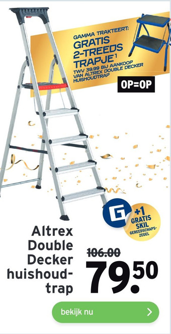 GAMMA Altrex Double Decker huishoudtrap aanbieding