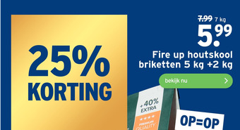 GAMMA Fire up houtskool aanbieding