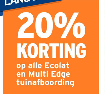 GAMMA op alle Ecolat en Multi Edge tuinafboording aanbieding