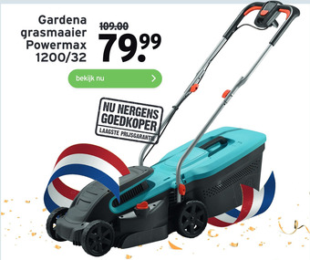 GAMMA Gardena grasmaaier Powermax aanbieding