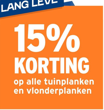 GAMMA op alle tuinplanken en vlonderplanken aanbieding