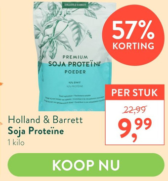 Holland & Barrett Holland & Barrett Soja Proteïne aanbieding