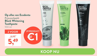 Holland & Barrett Black Whitening Toothpaste aanbieding