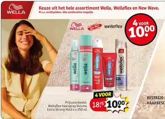 Kruidvat Keuze uit het hele assortiment wella, wellaflex en new wave. aanbieding