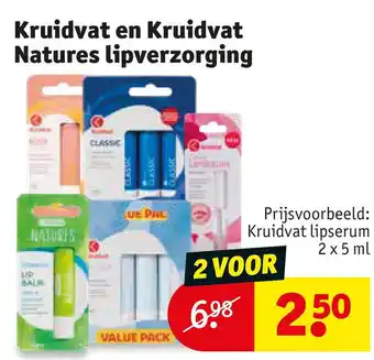 Kruidvat Kruidvat en kruidvat natures lipverzorging aanbieding