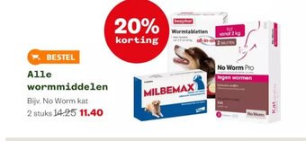 Welkoop Alle wormmiddelen aanbieding