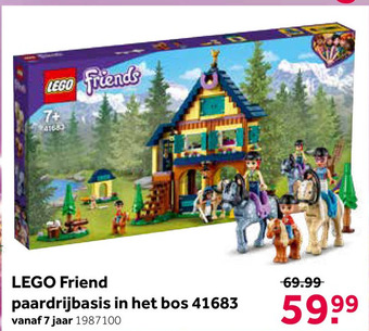 Intertoys LEGO Friends paardrijbasis in het bos 41683 aanbieding