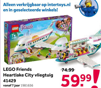 Intertoys LEGO Friends Heartlake City vliegtuig 41429 aanbieding