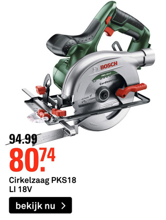 Karwei Cirkelzaag PKS18 aanbieding