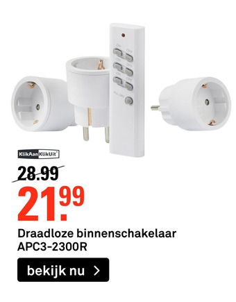 Karwei Draadloze binnenschakelaar aanbieding