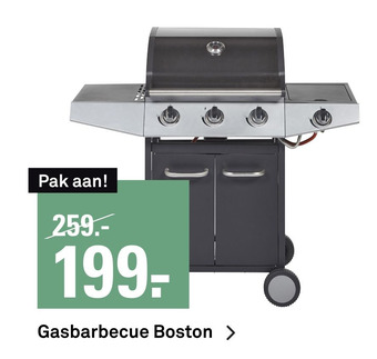 Karwei Gasbarbecue Boston aanbieding