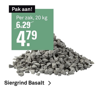 Karwei Siergrind Basalt aanbieding