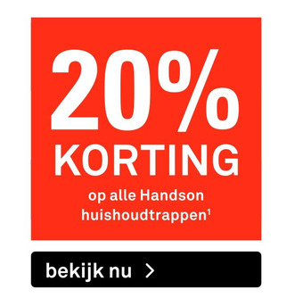 Karwei op alle Handson huishoudtrappen aanbieding