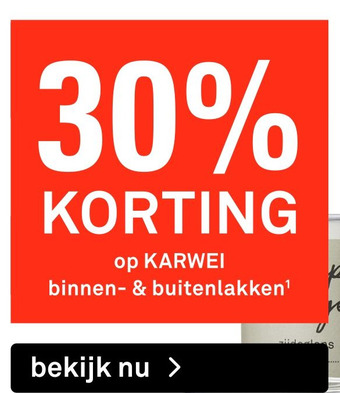 Karwei op KARWEI binnen- & buitenlakken aanbieding