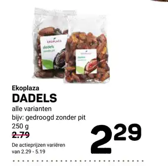 Ekoplaza Dadels 250 gram aanbieding