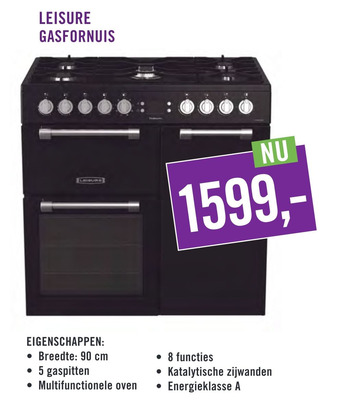 Keukendepot Leisure Gasfornuis aanbieding