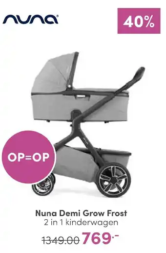 Baby & Tiener Nuna Demi Grow Frost 2 in 1 kinderwagen aanbieding