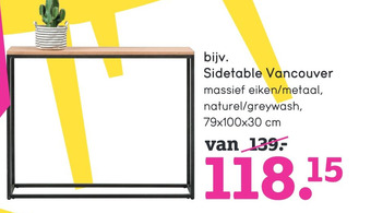 Leen Bakker Sidetable Vancouver aanbieding