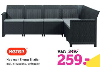 Leen Bakker Hoekset Emma 6-zits aanbieding