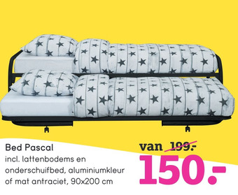 Leen Bakker Bed Pascal aanbieding