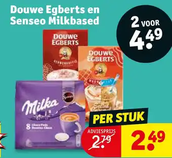 Kruidvat Douwe egberts en senseo milkbased aanbieding