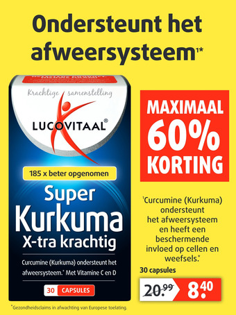 Lucovitaal Super Kurkuma aanbieding