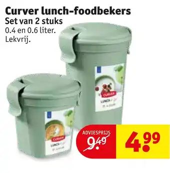 Kruidvat Curver lunch-foodbekers aanbieding