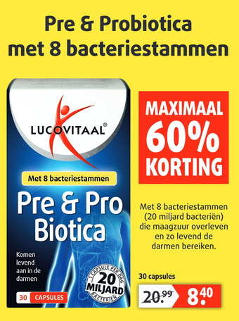 Lucovitaal Pre & Pro Biotica aanbieding